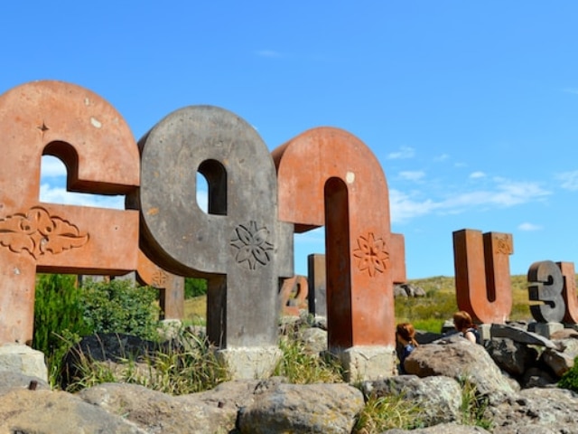 Armenian alphabet monument