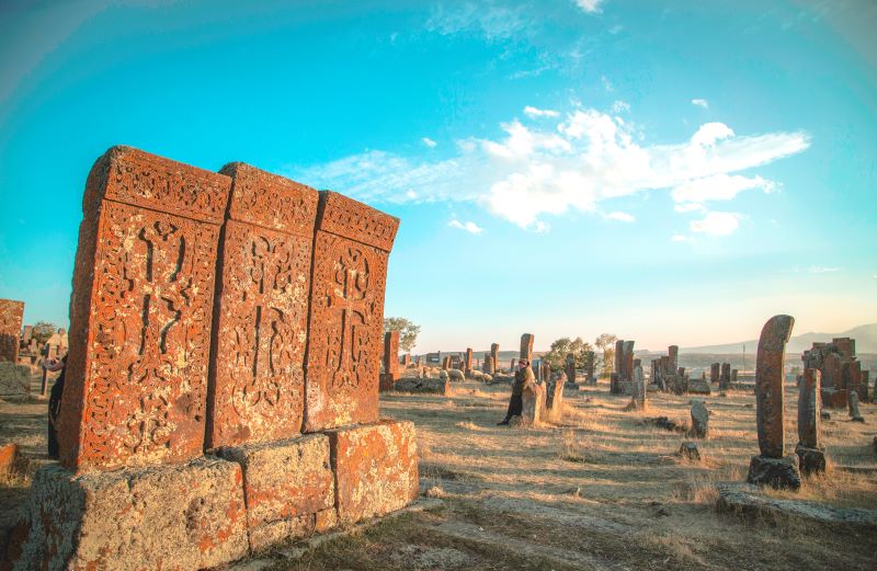 khachkars at Noratus cemetery