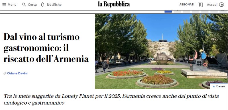 LA republica article about Armenia