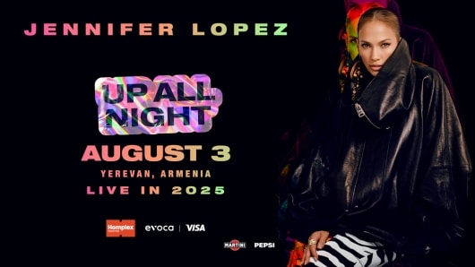 banner of Jennifer Lopez concert in Armenia