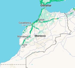 map of Morocco 