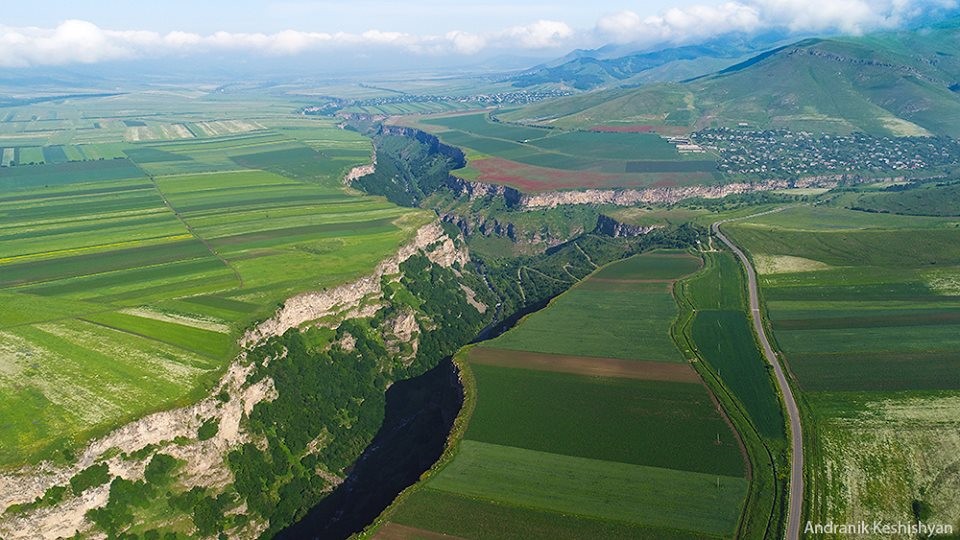 Debed gorge and green valley