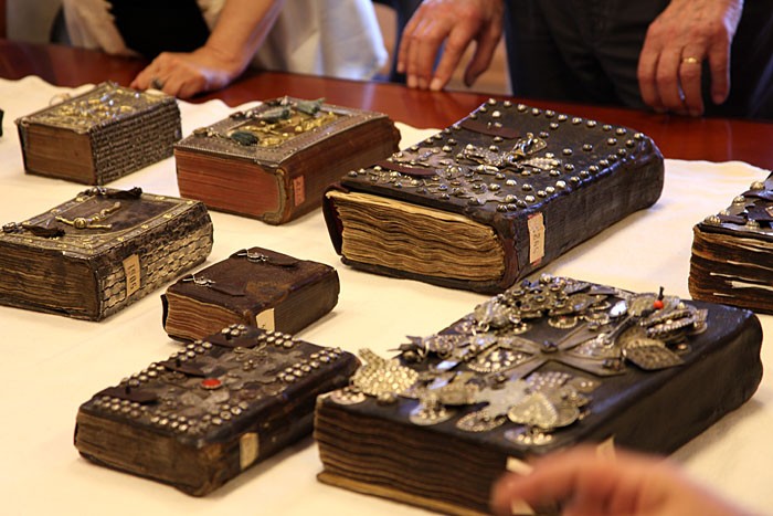 Armenian manuscript and craft display